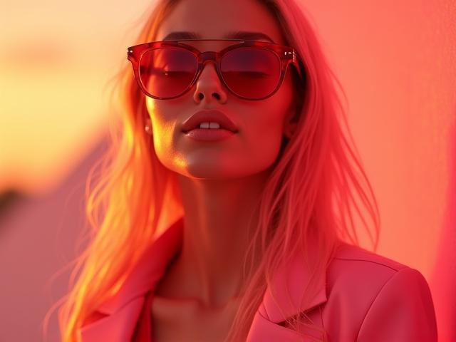 Fashion influencer promoting brand with trending hashtag campaign